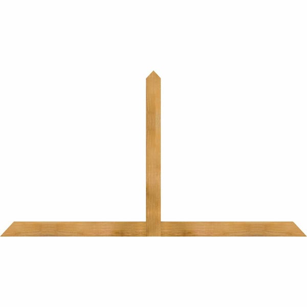 Ekena Millwork Portland Rough Sawn Timber Gable Bracket, Western Red Cedar, 84"W x 45"H x 2"D x 4"F, 13/12 Pitch GBW084X45X0204POR00RWR - main
